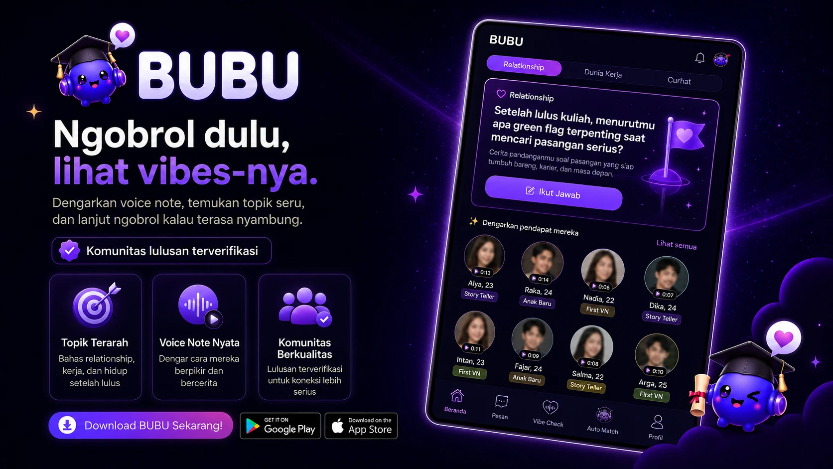Bubu - Dating untuk Sarjana screenshot